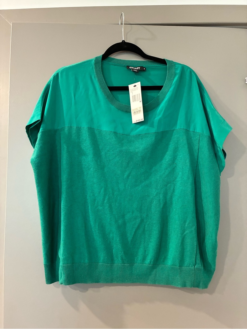 Brand new DKNY Green Short Sleeve Top